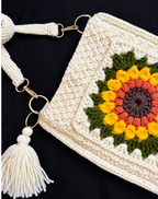 White Floral Sling Bag
