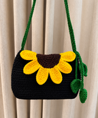 Black Sunflower Bag