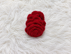 Red Rose Hair Claw Clip
