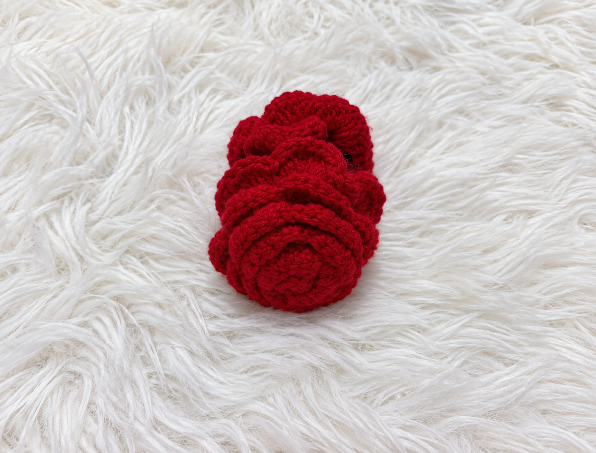 Red Rose Hair Claw Clip