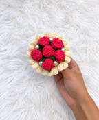 Pink Rose Bouquet Keychain
