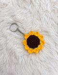 Sunflower Crochet Keychain