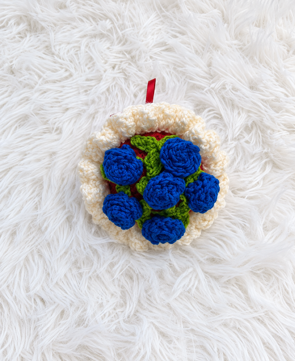Blue Rose Keychain