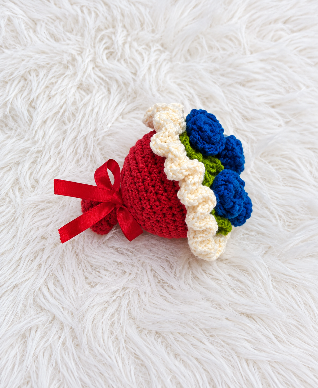 Blue Rose Keychain