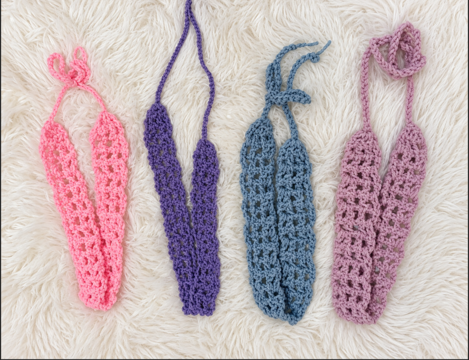 Lace Hair Tie – Pastel Collection( ( 1 peice only)
