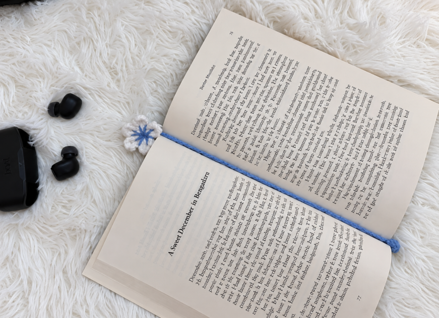 Blue Flower Bookmark